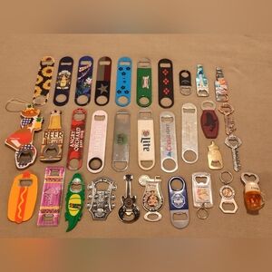 Vintage! 32 Colorful Bottle Opener Collection